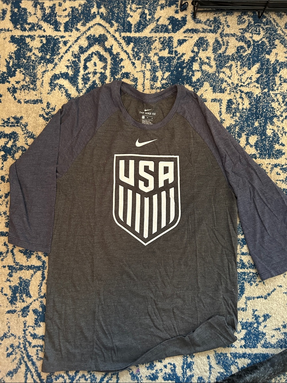 USA soccer 1/4 sleeve